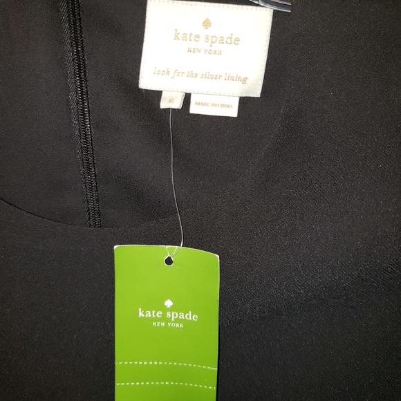 NWT Kate Spade Black sequin fringe swing dress - Picture 5 of 8